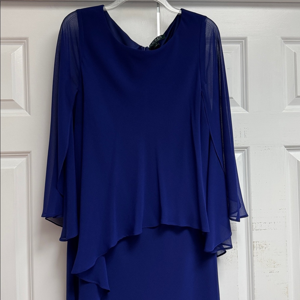 Ralph Lauren Blue Long Sleeve Dress